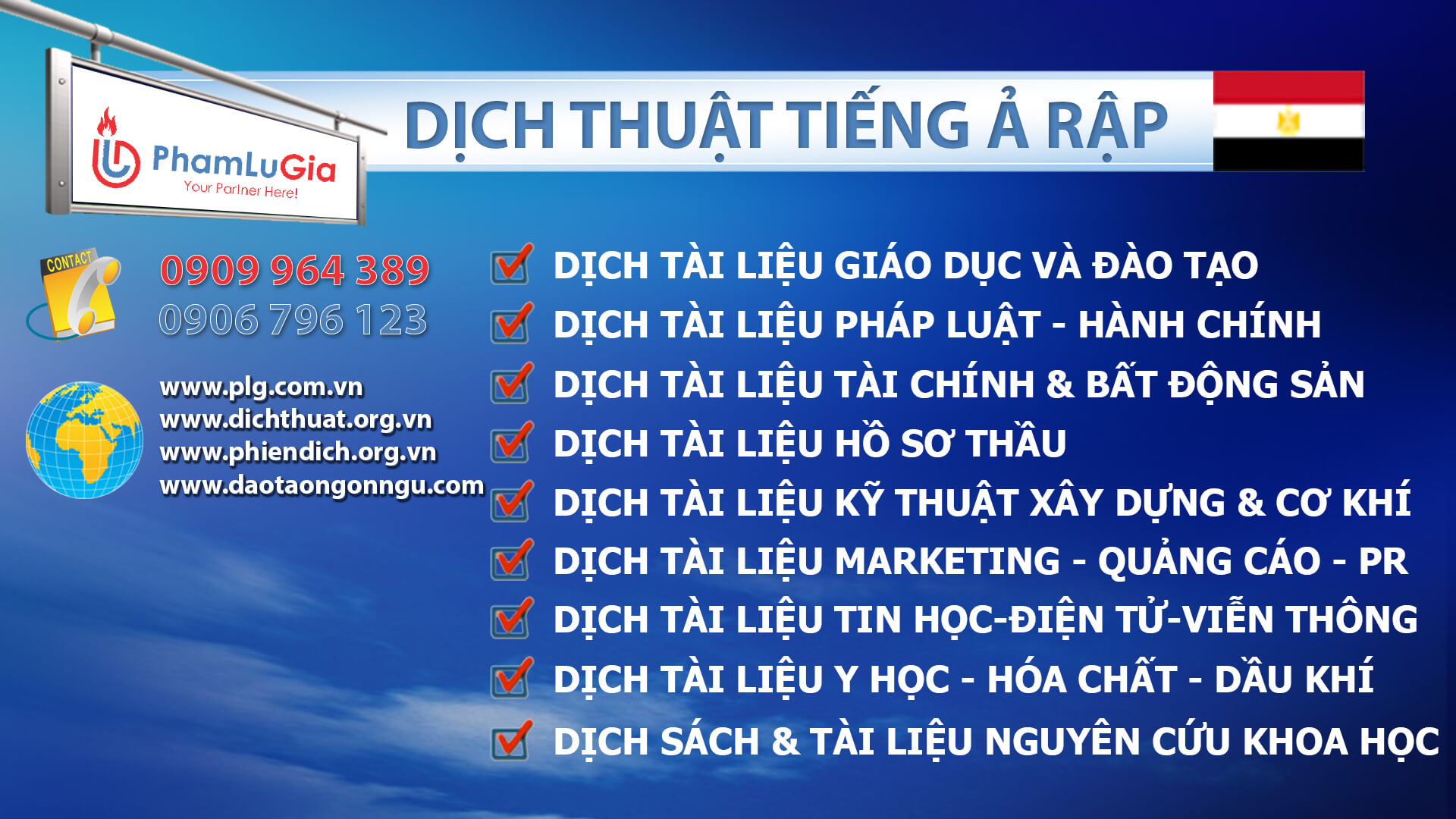 Dịch thuật tiếng Ả Rập chuyên nghiệp