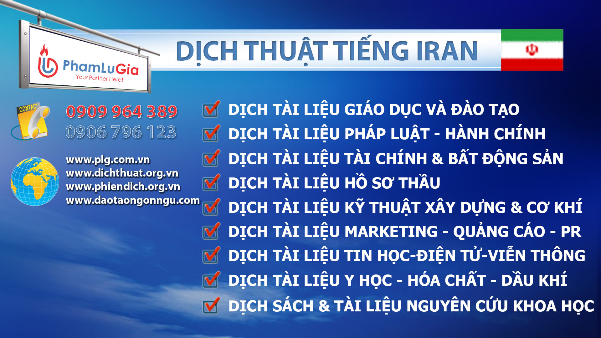 Dịch thuật tiếng Iran chuyên nghiệp