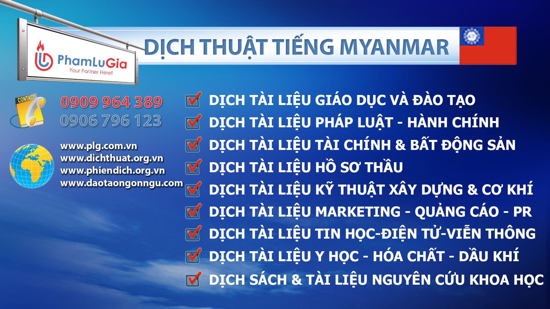 Dịch thuật tiếng Myanmar chuyên nghiệp