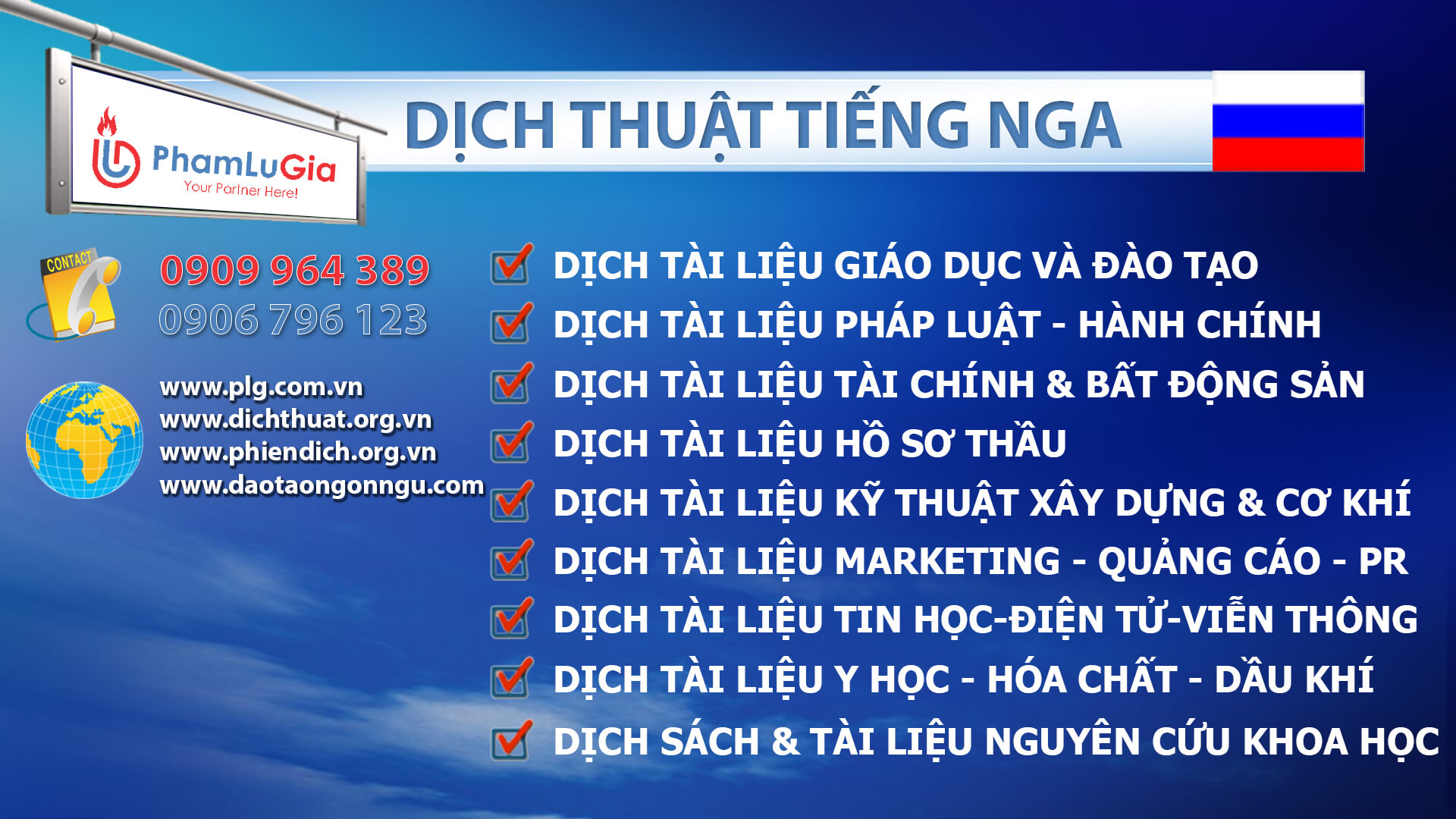 Dịch thuật tiếng Nga chuyên ngành